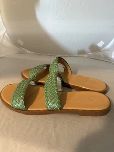Sandalia MADEWELL The Teagan Slide en Cuero en Verde Albahaca Dulce 8 - Imagen 1 de 9