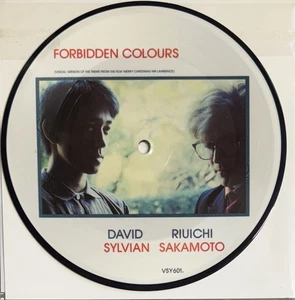 DAVID SYLVIAN & RIUICHI SAKAMOTO Forbidden Colours -Picture Disc 7" Vinyl 1983 - Picture 1 of 2