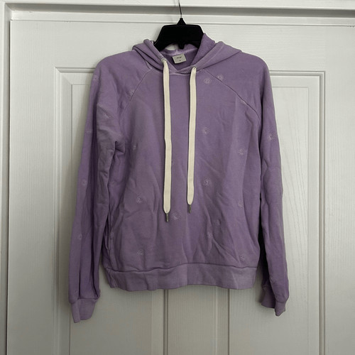 OFF WHITE Felpa con cappuccio Maaji lavanda con coulisse panna