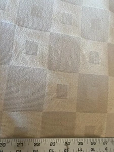 Tela de tapicería con estampado abstracto de marfil beige por yarda (R424-RK16) - Imagen 1 de 2