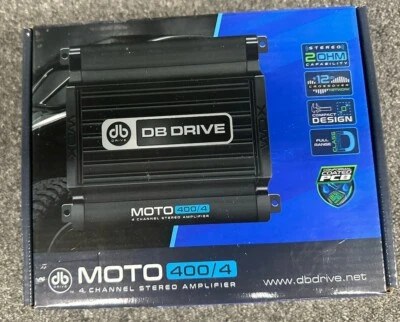 DB Drive MOTO400/4  4 Channel 800W RMS Motorcycle/Marine Compact Amplifier New - Image 1 of 2