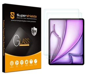 2x Supershieldz Tempered Glass Screen Protector for iPad Air 13 inch (2024/2025) - Picture 1 of 5