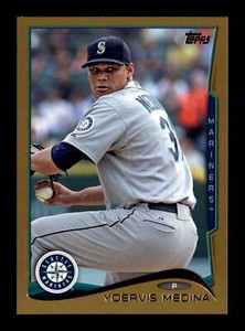 2014 Topps Update Gold #US-265 Yoervis Medina #/2014 Seattle Mariners
