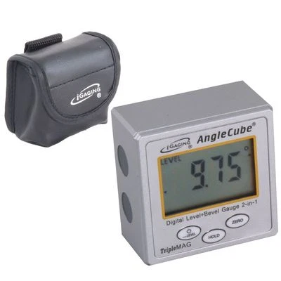 iGaging Angle Cube Digital Magnetic Protractor Gauge Level  Table Saw w/Case - Image 1 of 4