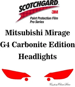 3M Scotchgard Paint Protection Pro Series 2021 2022 Mitsubishi Mirage Carbonite - Picture 1 of 3