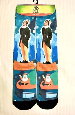 Рождественский подарок!!! Мужские носки Buddy The Elf Movie размер 10-13 Bioworld  - Изображение 1 из 2