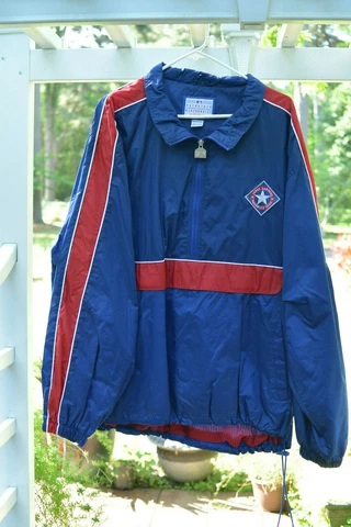 Vintage Texas Rangers LogoAthletic Jacket Pullover Partial Zipper Men's XL Cover