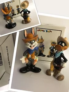 Nuovo vintage 93 BUGS BUNNY DAFFY DUCK Cowboy Looney Tunes Warner Bros sale pepe - Foto 1 di 9