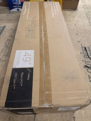 LG 49WQ95C-W 49" DQHD IPS LED Curved Monitor READ!!!! Pixelated Screen - Image 1 of 4