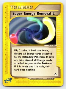 Tarjeta Pokémon Aquapolis poco común Super Energy Removal 2 134/147 - casi nueva - Imagen 1 de 2