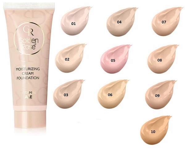 GOLDEN ROSE Creme Grundierung Teint Feuchtigkeitsspendend 05 Vanille Rosa 35ML - Bild 1 von 1