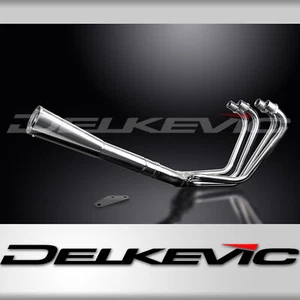 Kawasaki Z1 Z900 1972-1976 Full Exhaust 4-1 Stainless Classic Megaphone Muffler - Picture 1 of 7