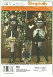 Plus Size 14-22 Steampunk Fairy Costume Sewing Pattern Arki Vestry Simplicity - Picture 1 of 2