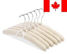 Whitmor 6139-47-C Canvas Padded Hanger Collection Shirt/Blouse Hangers, Set of 6