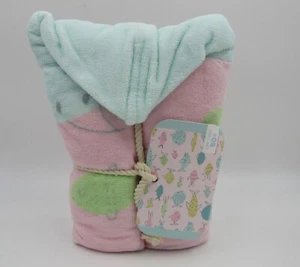 Pottery Barn Kids Kelley Fish Beach Hooded Towel Pink Blue 34"h #9834U - Picture 1 of 4
