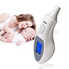 LCD Adult Baby Digital Body Temperature Medical IR Infrared Ear Thermometer safe