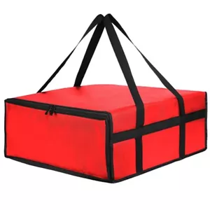Insulated Pizza Delivery Bag Food Bag Insulated Grocery Bag Black And Red - Picture 1 of 51