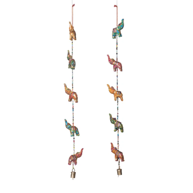 Colgante/Cadena Móvil/Decorativa - Tela - ELEFANTES - 105 cm Foto 1 de 1