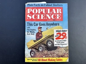 Vintage Popular Science Magazine December, 1961 - Aurora Model Motoring Ad - Picture 1 of 4