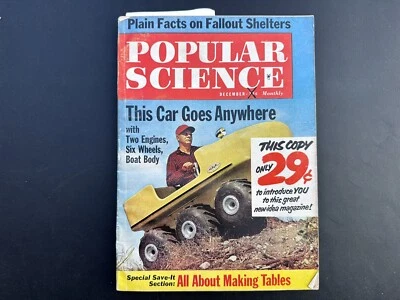 Vintage Popular Science Magazine December, 1961  - Aurora Model Motoring Ad - Image 1 of 4