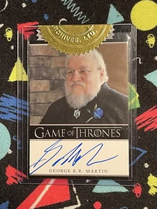 2013 Rittenhouse George R. R. Martin Game Of Thrones Signed Sealed Auto Mint - Picture 1 of 2