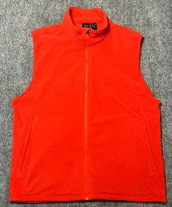 Ladies Page & Tuttle Large Fleece Vest Warm RED - Picture 1 of 8