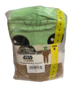 Kids Size 6 Star Wars The Mandalorian Hooded Blanket Sleeper One-Piece Pajamas - Picture 1 of 2