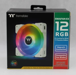 Kit de triple ventilador Thermaltake Swanfan Ex 12 RGB *TOTALMENTE NUEVO* - Imagen 1 de 5