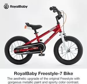Royalbaby Freestyle- Toddlers Kids Bike 12 In Wheel Dual Handbrakes w/ Kickstand - Picture 1 of 5