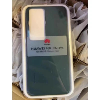 Funda protectora trasera de silicona ultra delgada original para Huawei P60/P60 Pro Foto 1 de 4