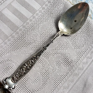 WHITING MFG CO DRESDEN 1896 Sterling Silver 5.25" Five O'clock Teaspoon NO MONO - Picture 1 of 6