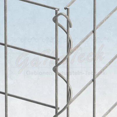 Spirale Gabionen Gabionenverbinder Spindeln Schnecke Drehstäbe Mattenverbinder ✔ - Bild 1 von 4