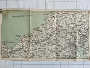 ST. IVES - ST. AGNES - TRURO - 1897 Original Antique County Map England CORNWALL - Picture 1 of 6