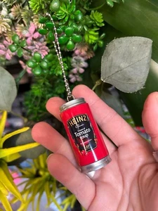 Handmade HEINZ TOMATO SOUP BAUBLE car hanger HANGING decoration XMAS tree - Picture 1 of 2