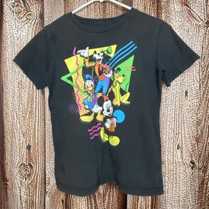 Camiseta negra Goofy Mickey Pluto Donald talla grande 10/12 juvenil de los parques de Disney - Imagen 1 de 4