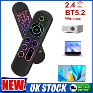 2.4G BT 5.2 Fernbedienung kabelloses Gyroskop Luft Maus 7 Farben Hintergrundbeleuchtung für TV - Bild 1 von 24