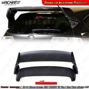 ABS Rear Wing w/ Break Light For 08-14 Subaru Impreza GRB WRX/STI VS Ver.1 Style - Picture 1 of 24