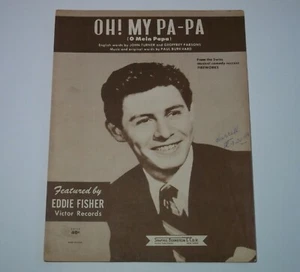 Piano Oh My Pa-Pa (O Mein Papa) Eddie Fisher comedia musical suiza fuegos artificiales - Imagen 1 de 3