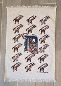 Detroit Tigers Golf Towel Vintage 90's Made In USA NWOT AOP Graphic Print - Picture 1 of 5