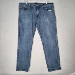 Pantalones de mezclilla para hombre Lucky Brand 40x30 azul pierna recta informales desgastados - Imagen 1 de 15