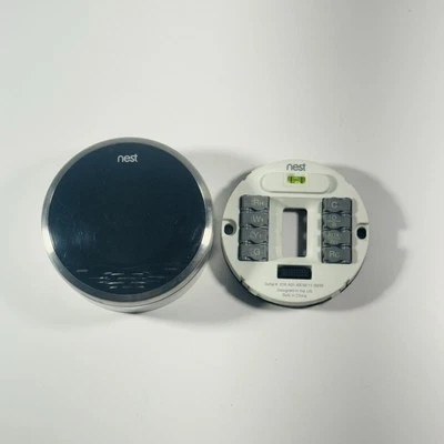 Google Nest 1st Generation Learning Silver Programmable Thermostat - Image 1 of 4
