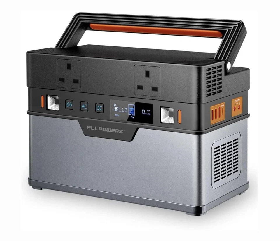 ALLPOWERS  Portable Power Station | 606Wh 700W camping fishing  campervan - Image 1 of 4