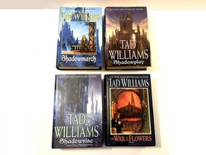 Tad Williams Shadowmarch Shadowplay Shadowrise War Flowers Hardcover Lot - NICE! - Picture 1 of 2