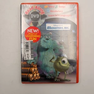 Monsters, Inc. DVD Read-Along Disney Pixar Vocabulary 5 Language Sealed - Picture 1 of 6