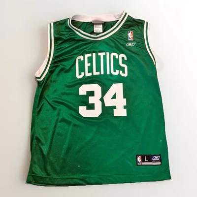 Camiseta Reebok NBA Celtics #34 Paul Pierce Verde Juvenil Grande 14-16 Foto 1 de 4