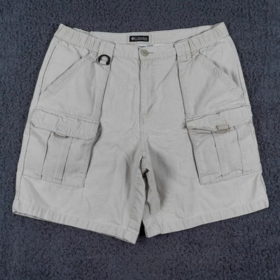 Vintage Columbia Shorts Mens 36 Beige Cargo Khaki Hiking Outdoor - Image 1 of 4