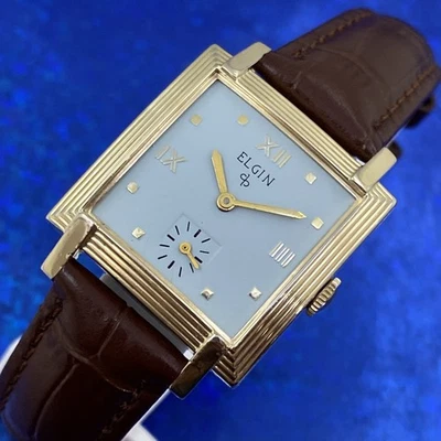 Vintage 1940’s Man’s ELGIN USA 17J Stunning Blue Dial Fully Serviced & WARRANTY - Image 1 of 4