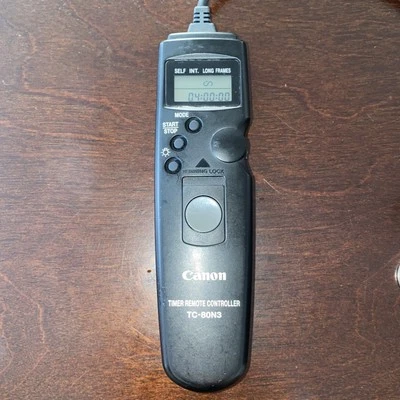 Canon TC-80N3   - TESTED ✅✅ - Timer Remote Controller for EOS 1v, 3, 1D OEM - Image 1 of 4