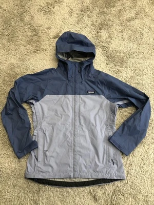Chaqueta Patagonia Torrentshell 3L Mujer Mediana Azul Gris H2Sin Capucha Abrigo de Lluvia Foto 1 de 4