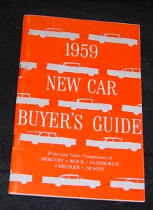 1959 Neuwagen-Käuferratgeber, Merkur, Buick, Desoto, Chryslet, alt - Bild 1 von 6